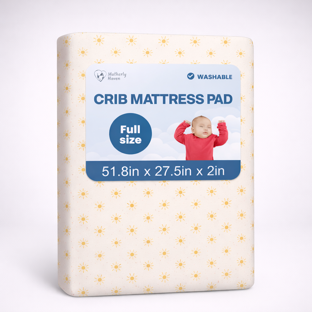 Motherly Haven Crib Mattress Pad 2 Inch Foam Waterproof