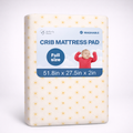 Motherly Haven Crib Mattress Pad 2 Inch Foam Waterproof