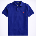 POLO RALPH LAUREN Men Mesh Pony Logo Polo Shirt (M, HrtgRoyal)
