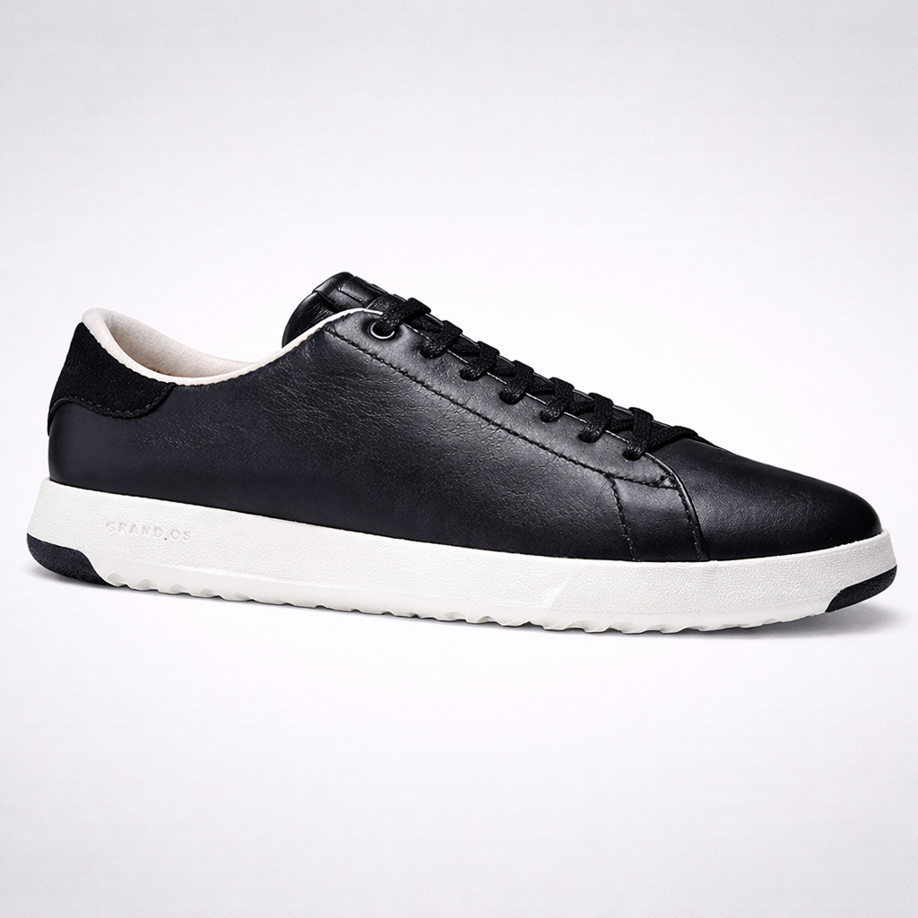 Cole Haan Women GrandPro Tennis Sneaker  Black/White Size 8B