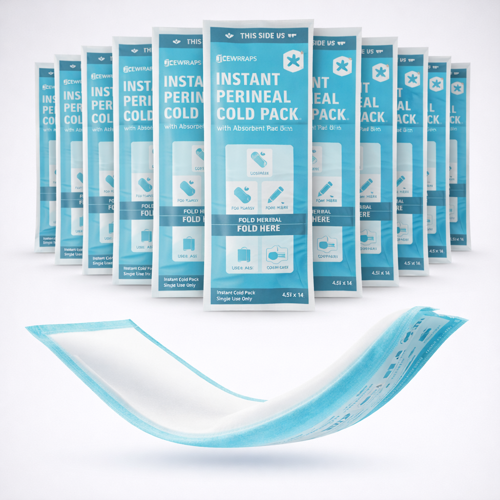 ICEWRAPS Postpartum Cold Pads Instant Relief 12 Pack