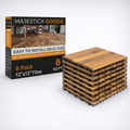 Majestick Goods Long Slat Deck Tiles 12x12 8 Pack