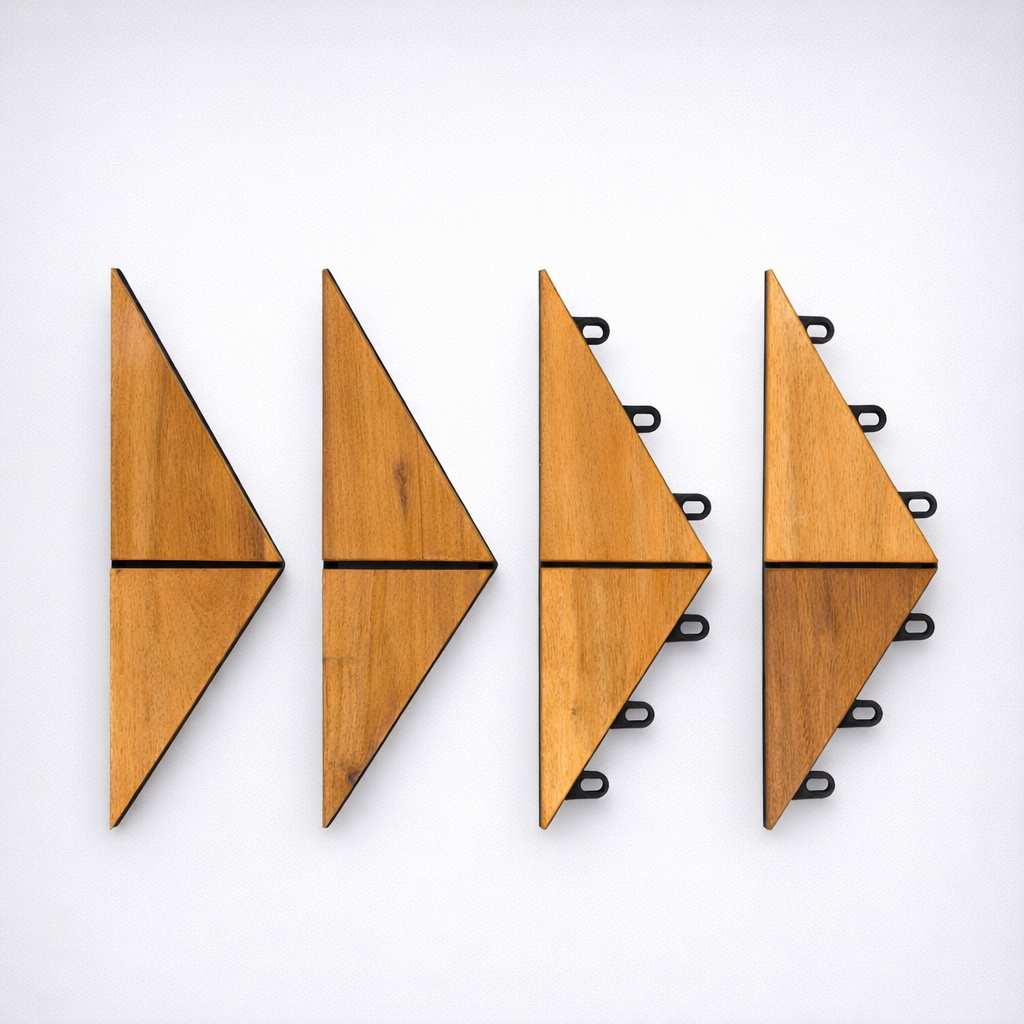 Majestick Goods Deck Tile Edge Herringbone 4 Pack