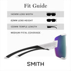 SMITH Unisex Wildcat Sunglasses w ChromaPop Lens,White/Red