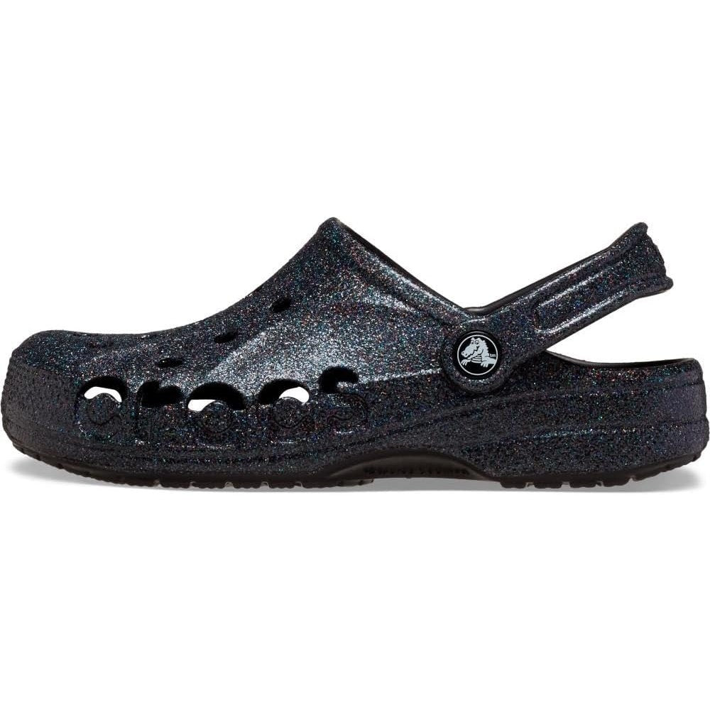 Crocs Unisex Baya Two-Strap Slide Sandals - Black -12 Women/10 Men