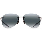 Maui Jim Unisex Polarized Sunglasses Grey Size Medium
