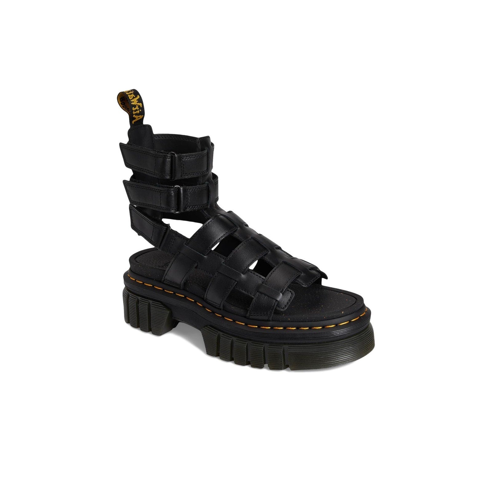 Dr. Martens Women Ricki Gladiator Black Nappa Lux Size 6 US