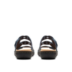 Clarks Women Laurieann Ruby Flat Sandal Navy Size 7.5