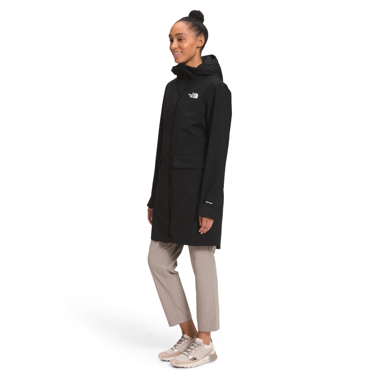 The North Face City Breeze Parka Women Rain Jacket Black Size XS