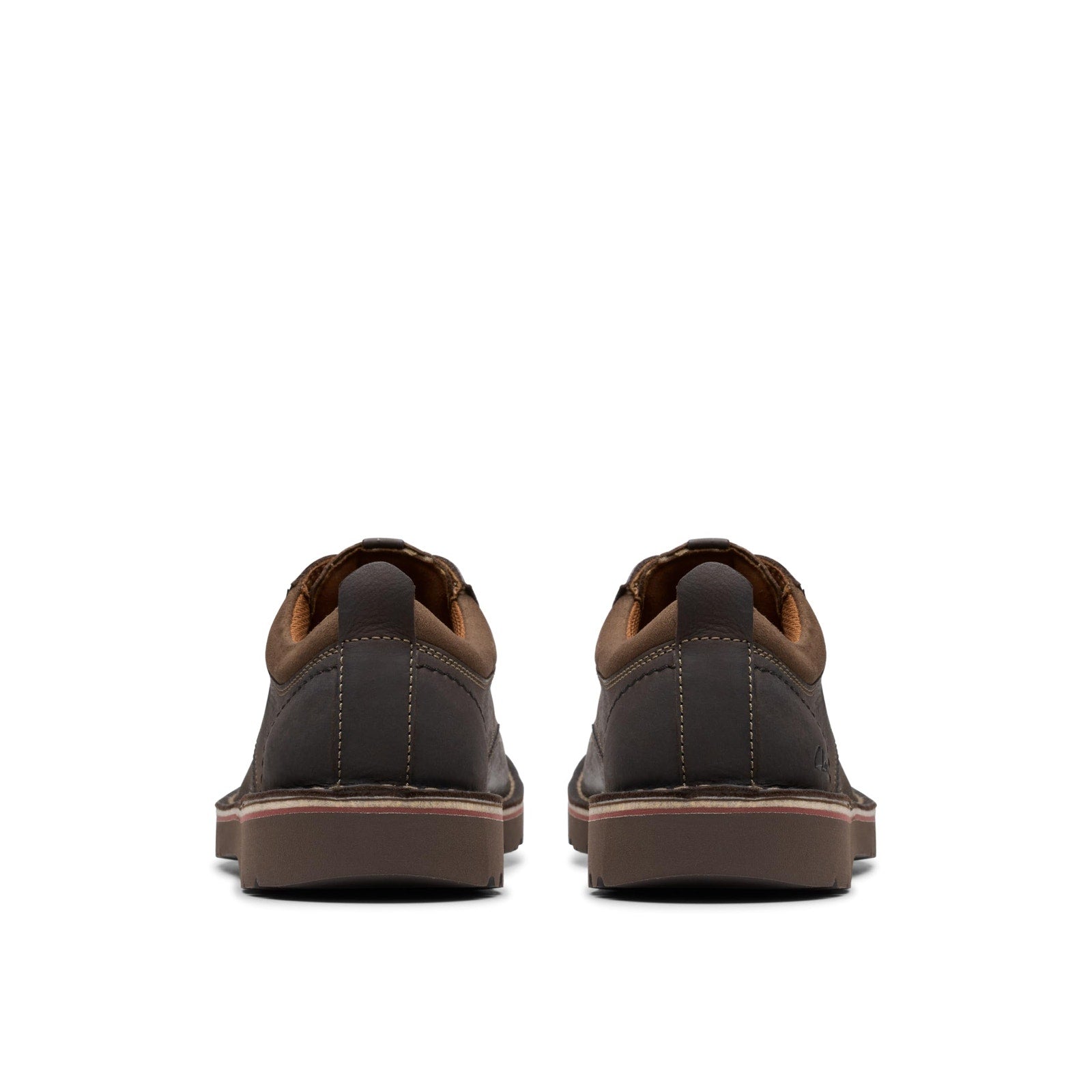 Clarks Men Eastridge Low Oxford Dark Brown Leather Size 7 Wide