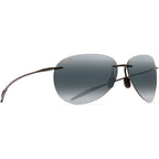 Maui Jim Unisex Polarized Sunglasses Grey Size Medium