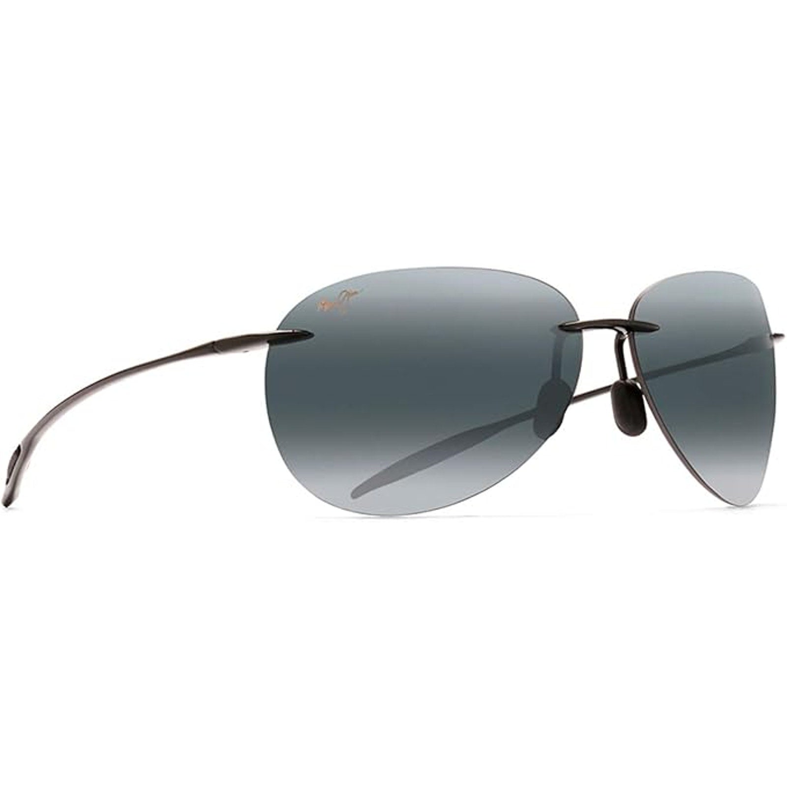 Maui Jim Unisex Polarized Sunglasses Grey Size Medium