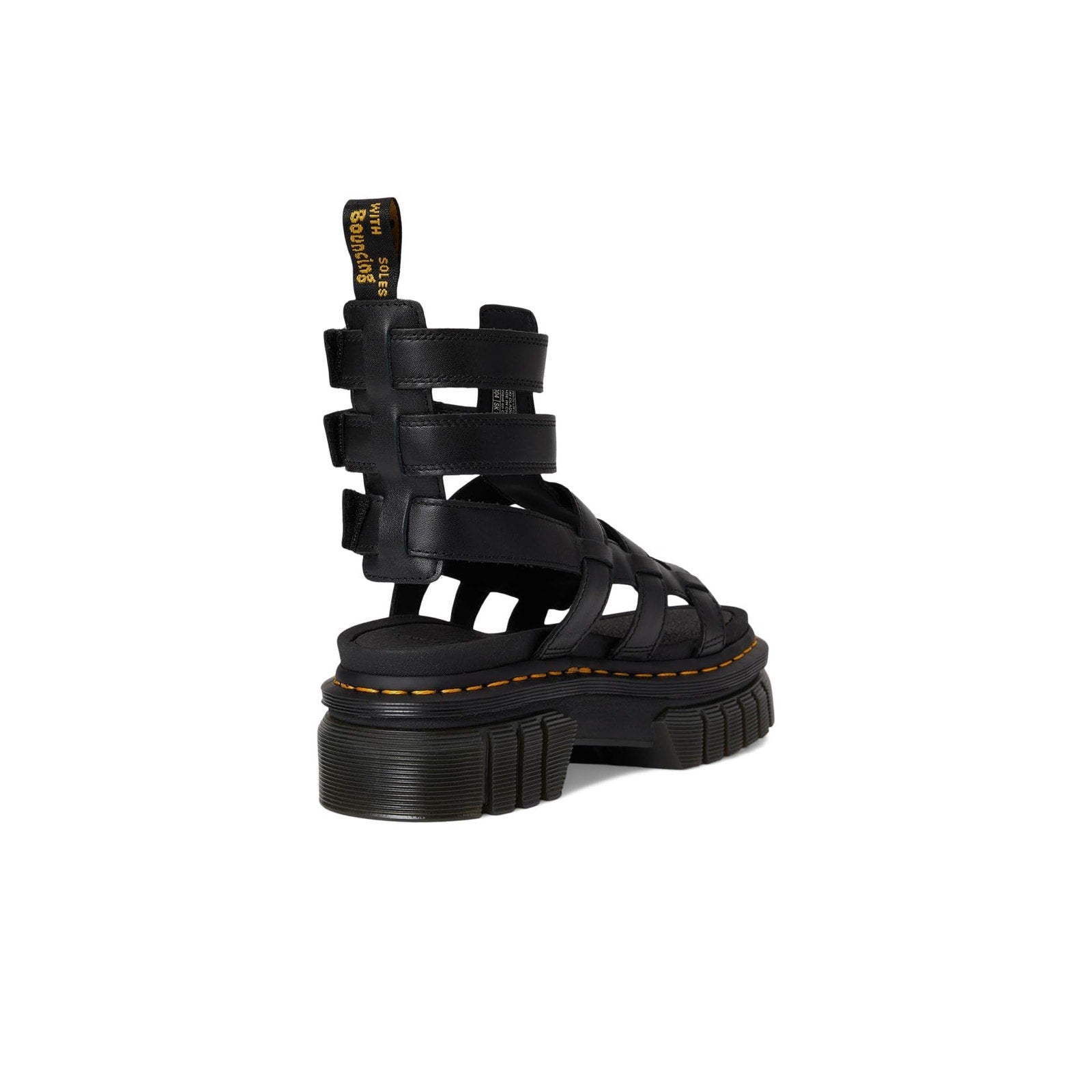 Dr. Martens Women Ricki Gladiator Black Nappa Lux Size 6 US