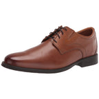 Clarks Men Whiddon Plain Oxford Dark Tan Leather