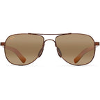 Maui Jim Unisex Polarized Aviator Sunglasses, Size Medium