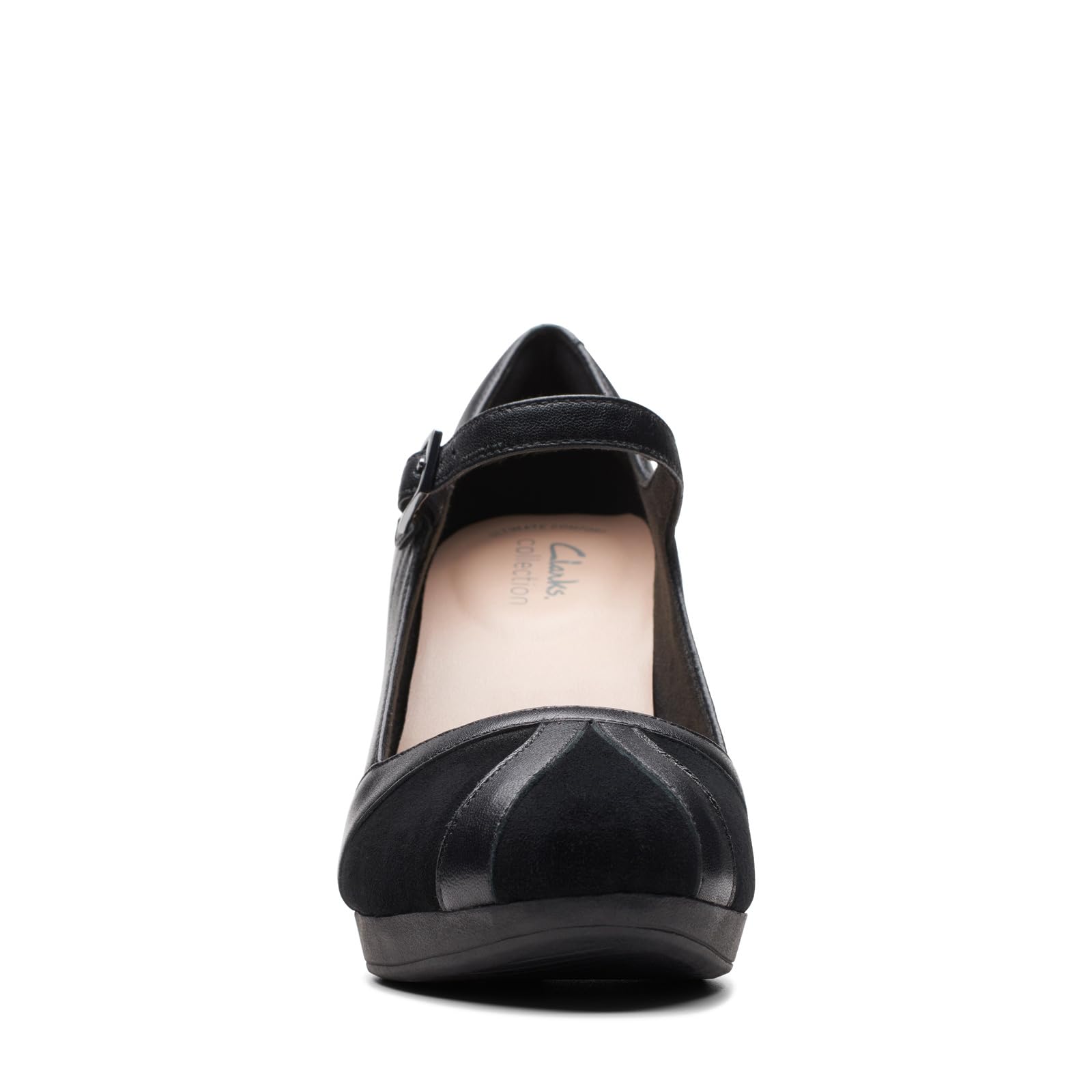 Clarks Women Ambyr Light Pump Black Combi Size 6
