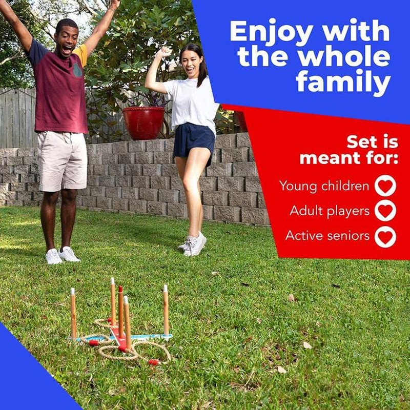 Elite Sportz Ring Toss Game for Family – Outdoor Lawn Toy
