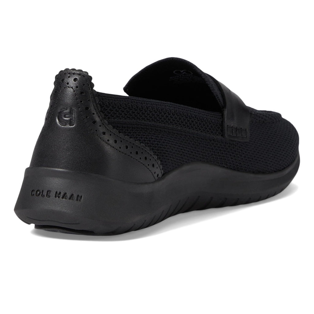 Cole Haan Women Zerogrand Meritt Stitchlite Loafer Black Knit/Black 5B US