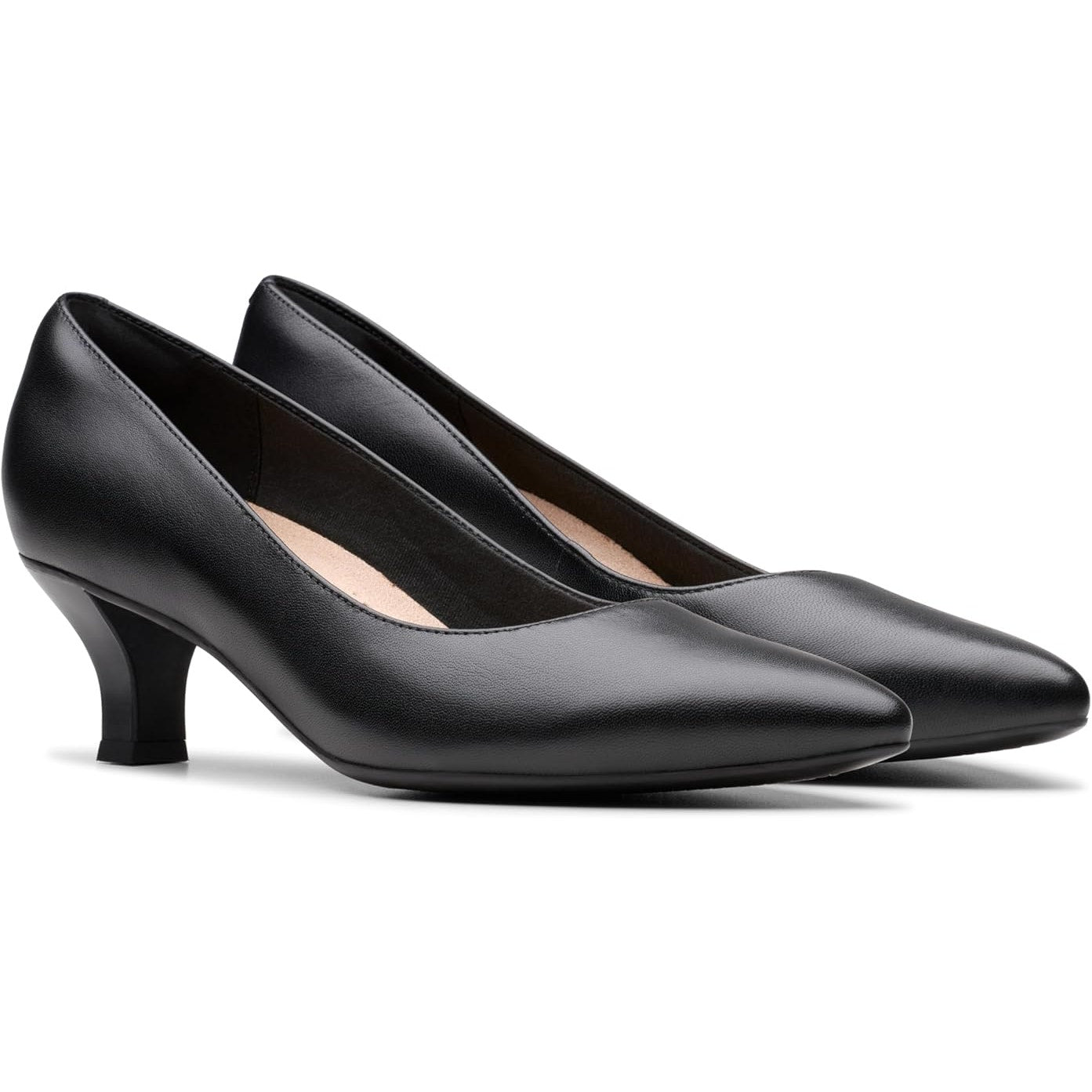 Clarks Women Kepley Vine Kitten Pump in Black Size 6.5 M