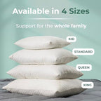 Snuggle-Pedic Memory Foam Pillow Size Queen, Side/Stomach/Back Sleepers White