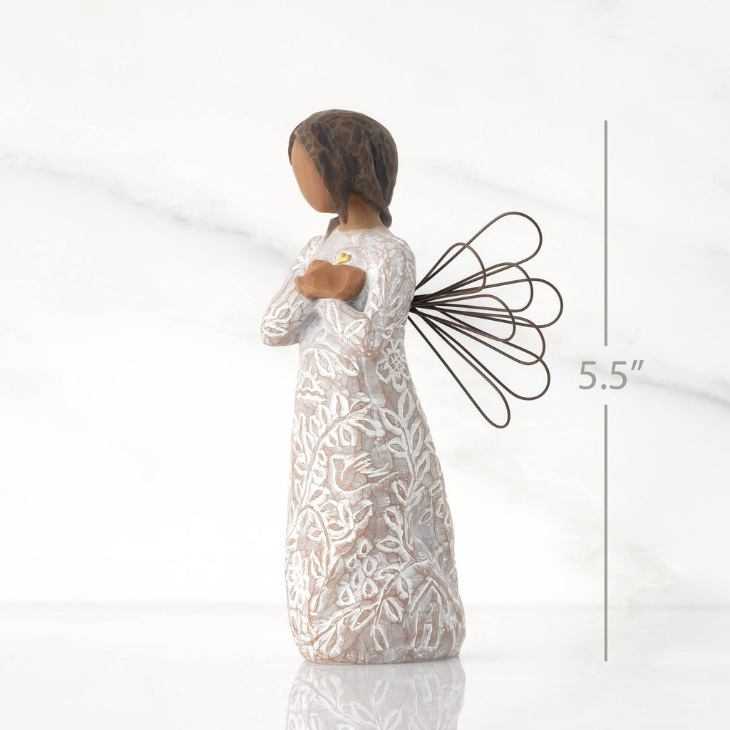 Willow Tree Remembrance Angel Darker Skin Hand-Painted Figure