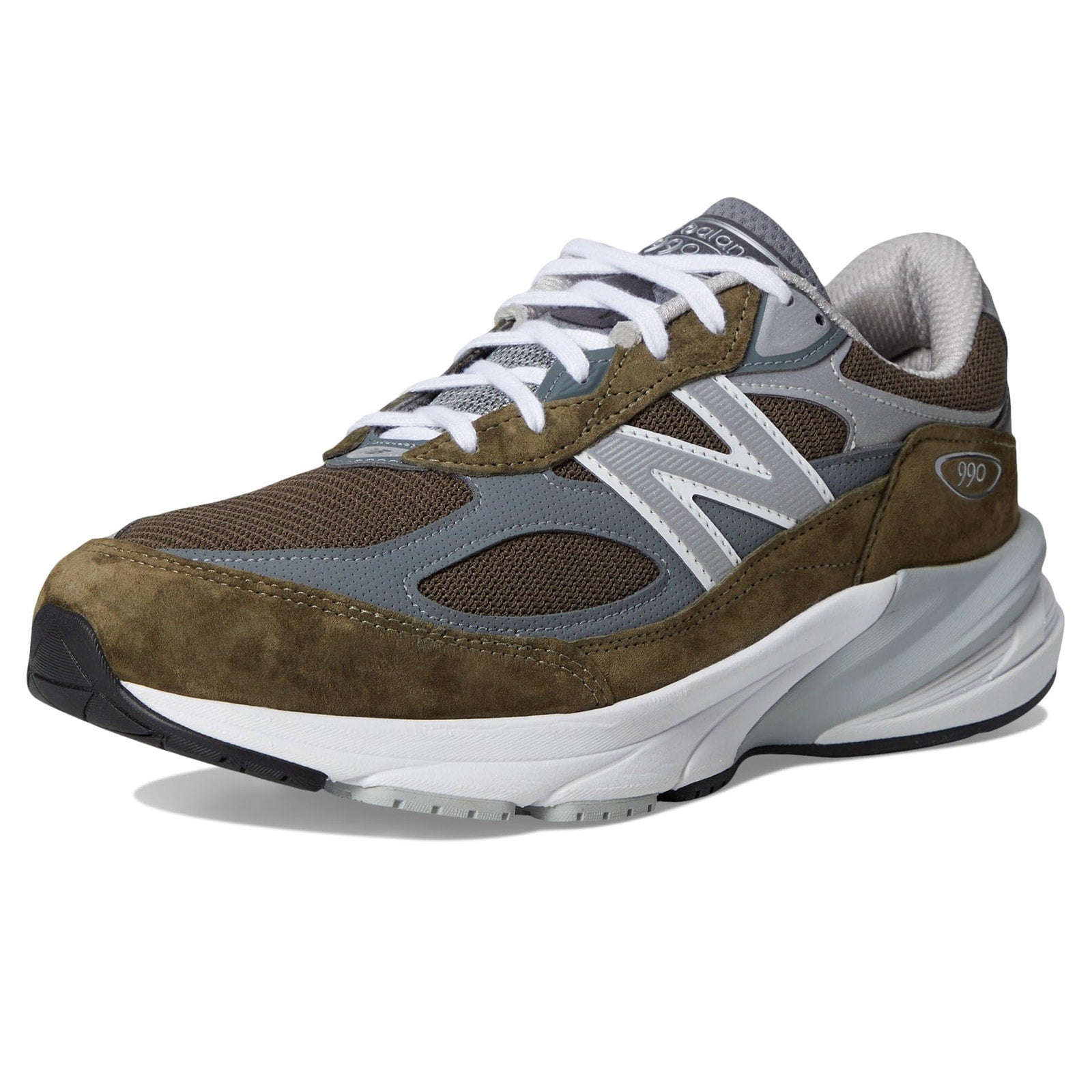 New Balance Unisex Sneaker Olive/Grey Men 9 M / Women 10.5 W