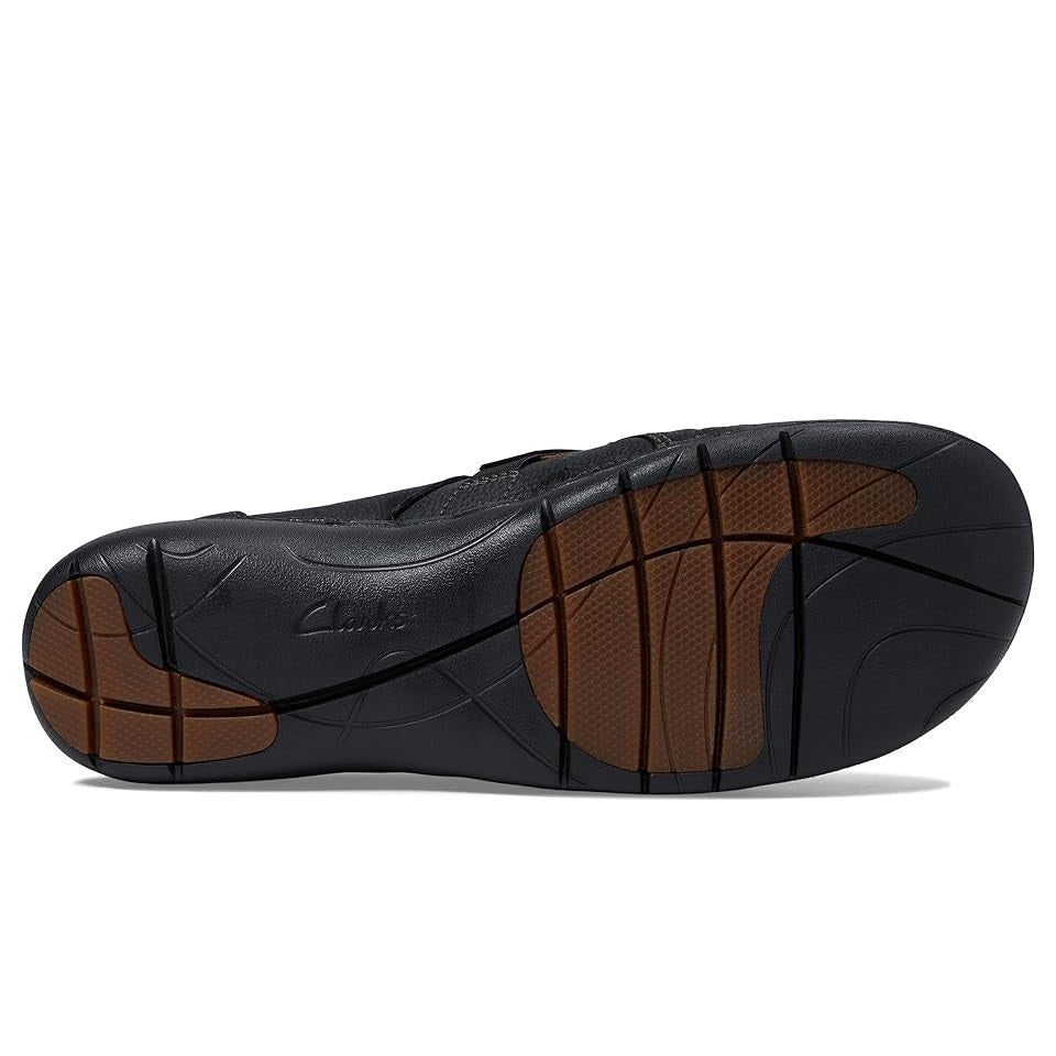 Clarks Women Un Loop Ease Shoes Black Leather