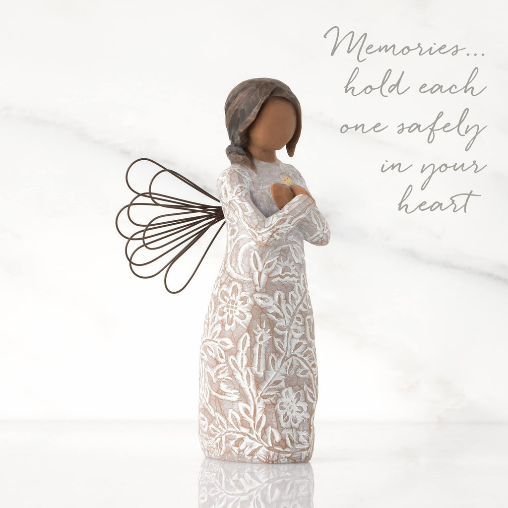 Willow Tree Remembrance Angel Darker Skin Hand-Painted Figure
