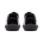 Clarks Women Nalle Lace Sneakers Black Patent Size 7.5 Wide