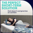 EnerPlex Twin 18" Air Mattress with Built-In Pump, Double Height Blue