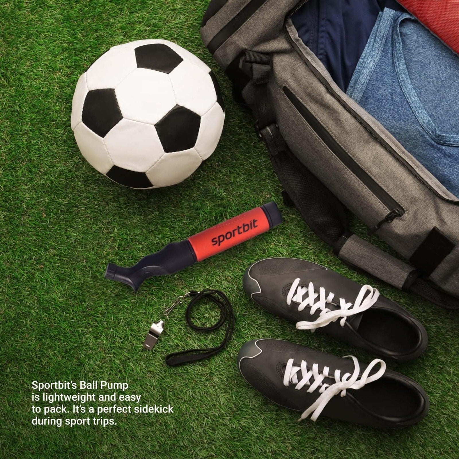SPORTBIT Exercise Ball Pump with 5 Needles