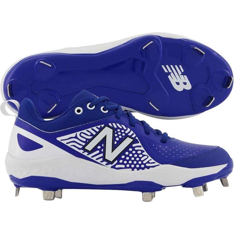 New Balance Women Metal Softball Shoe Royal/White Size 9.5