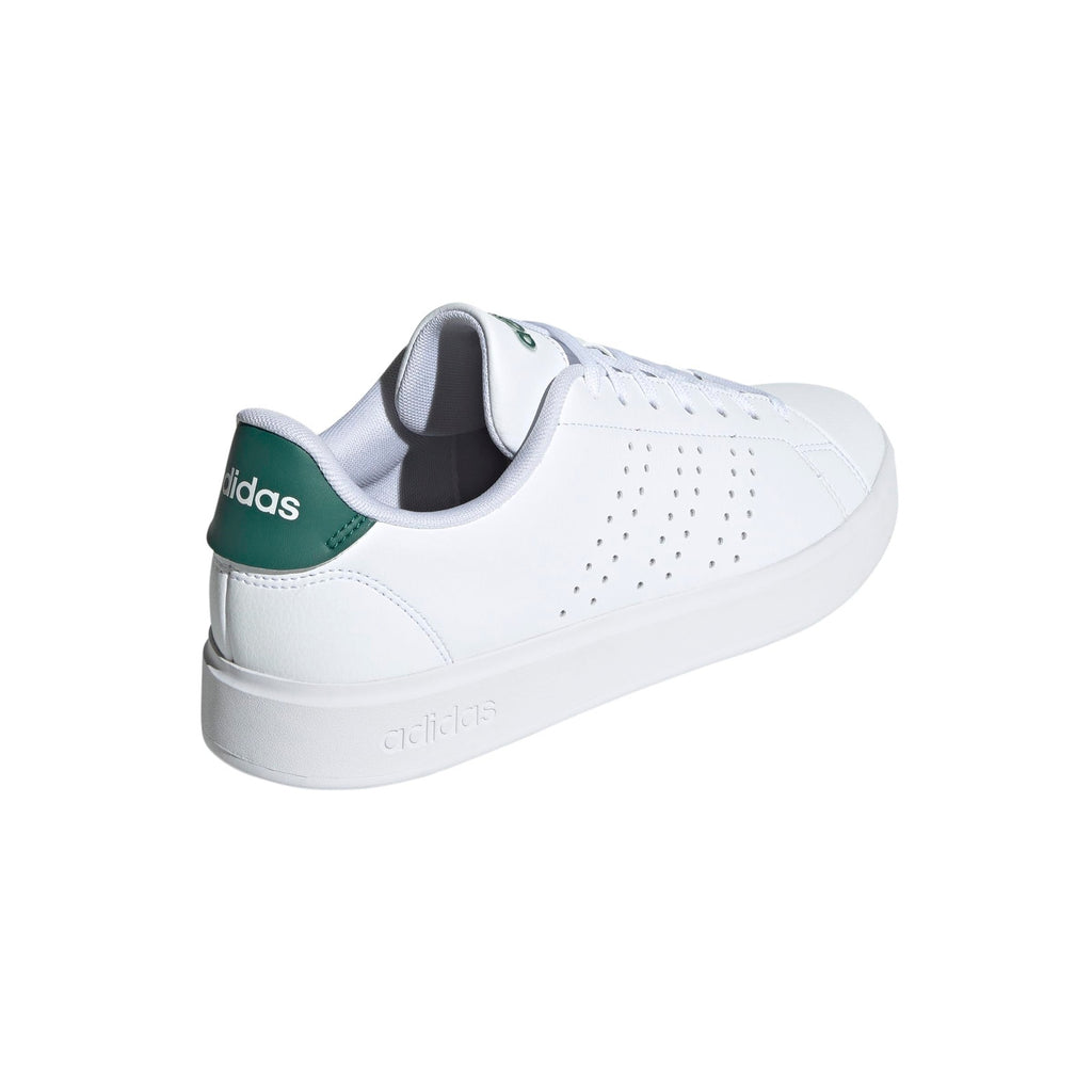 Adidas Men Advantage 2.0 Sneakers White/Black/Collegiate Green Size 9