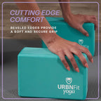 URBNFit Yoga Blocks 2 Pack with Strap High Density Foam