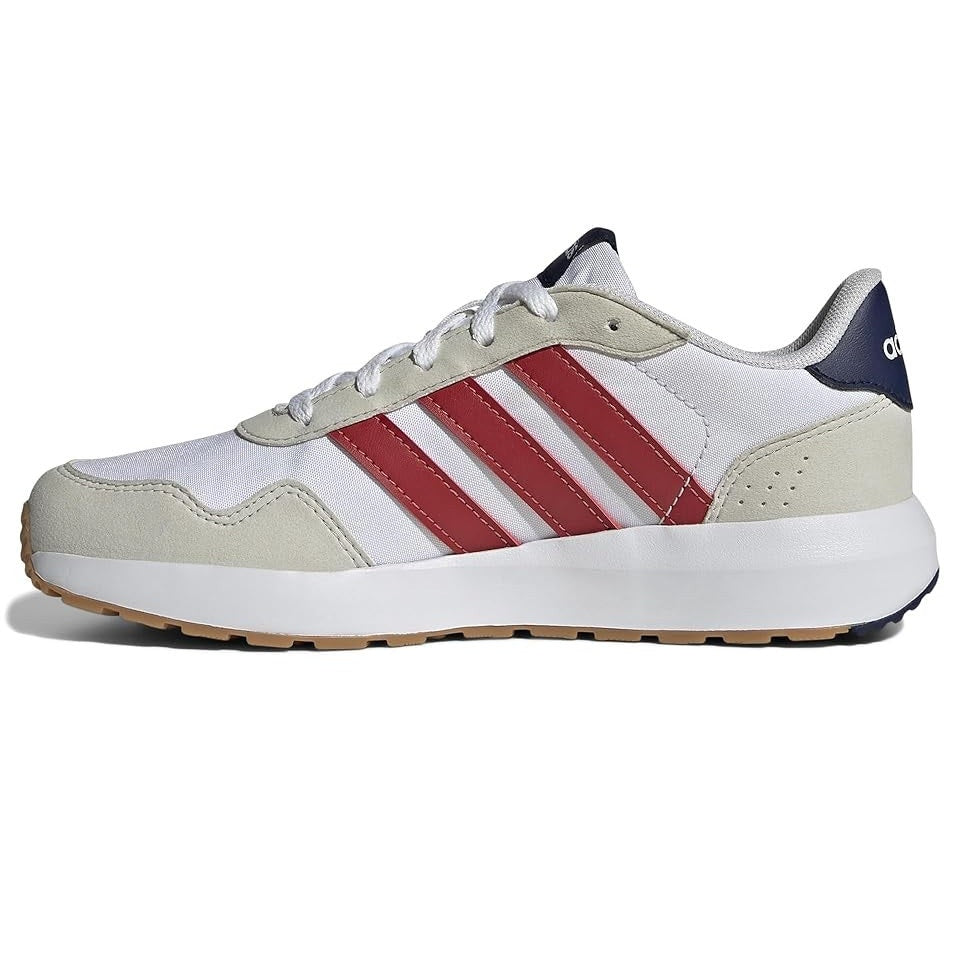 Adidas Kids Run 60s Shoes White/ Red/Dark Blue Size 5.5 M