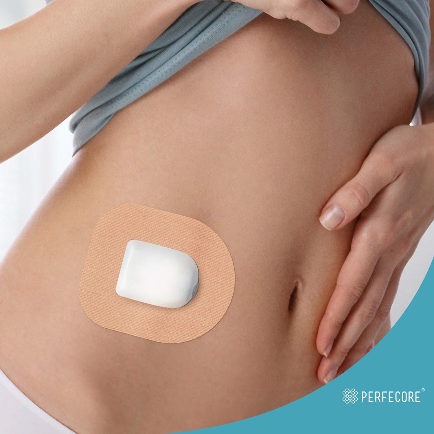 Perfecore Omnipod Adhesive Patch 30-Pack Waterproof Nude