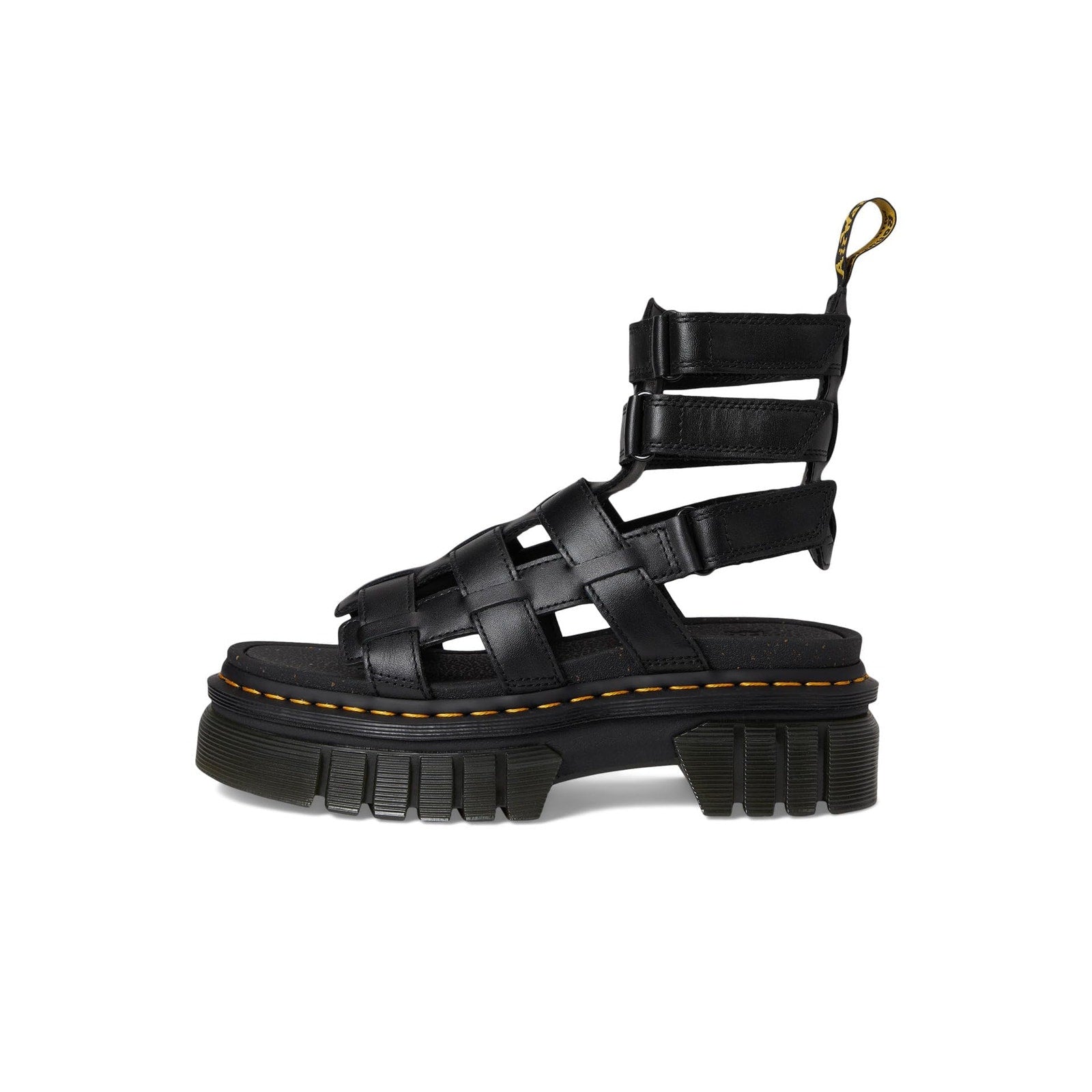 Dr. Martens Women Ricki Gladiator Black Nappa Lux Size 6 US