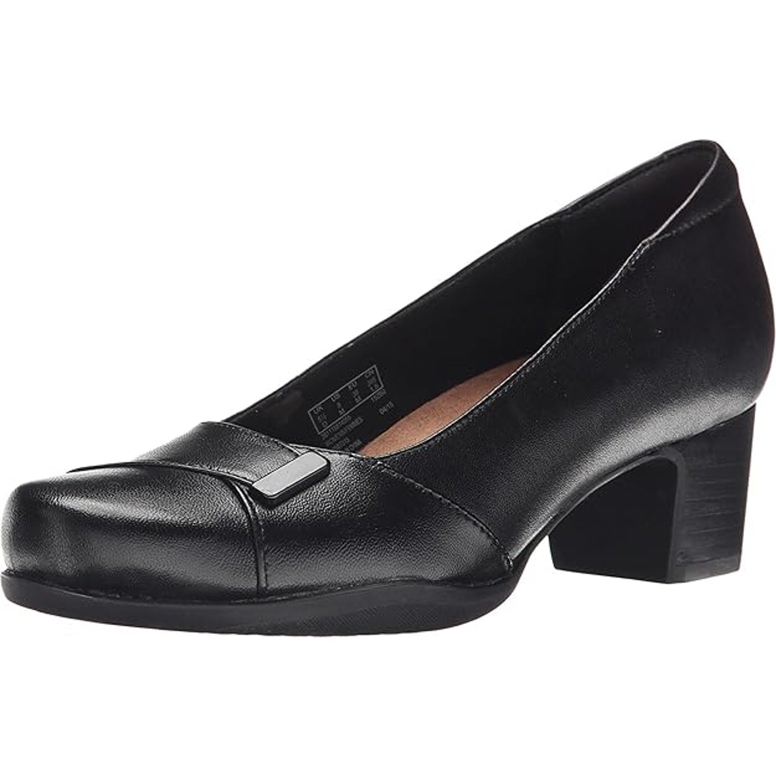 Clarks Women Rosalyn Belle, Black Leather size 6 M US