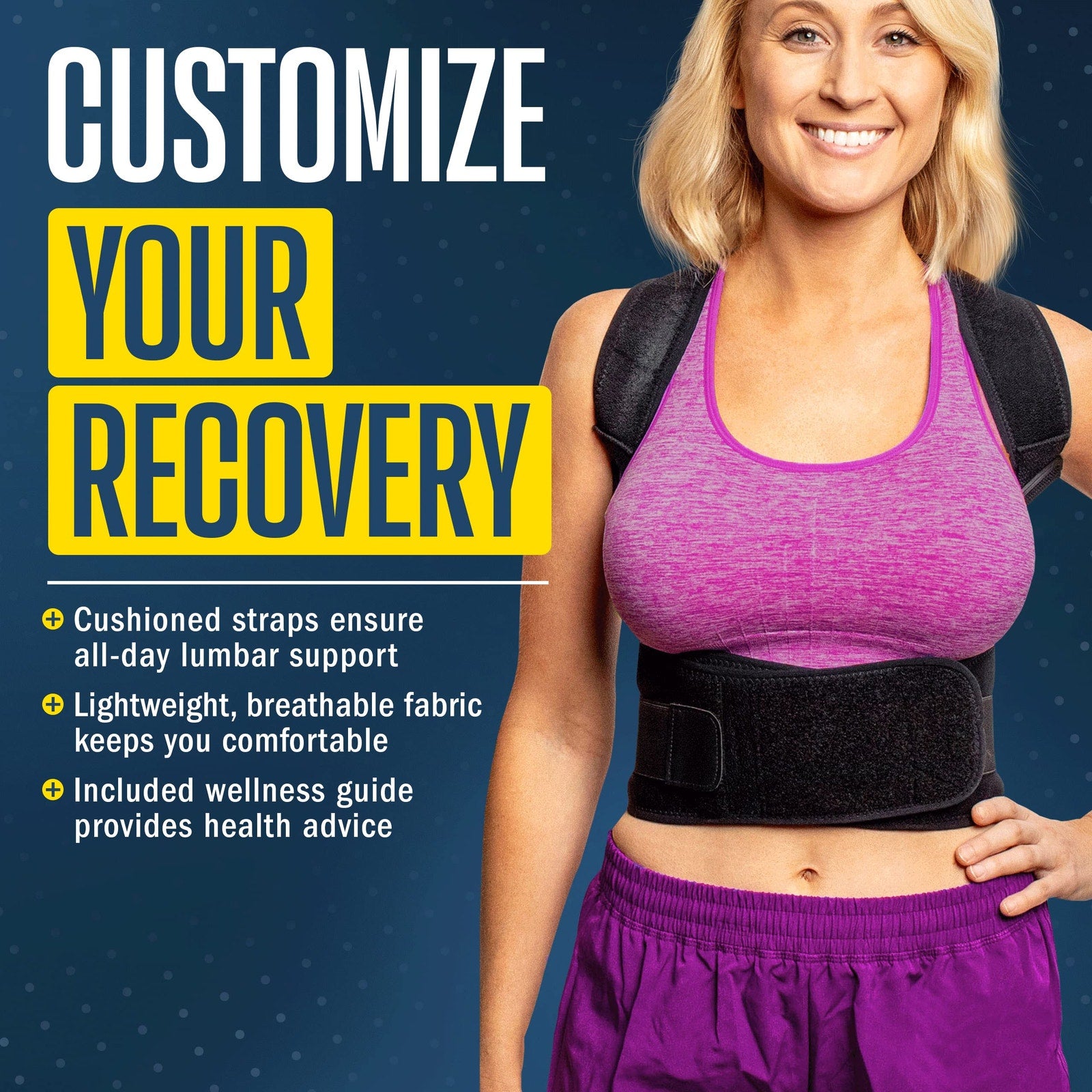 FlexGuard Posture Corrector Back Support Brace Size Large